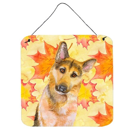 Carolines Treasures German Shepherd No.2 Fall Wall or Door Hanging Prints, 6 x 6 in. BB9972DS66